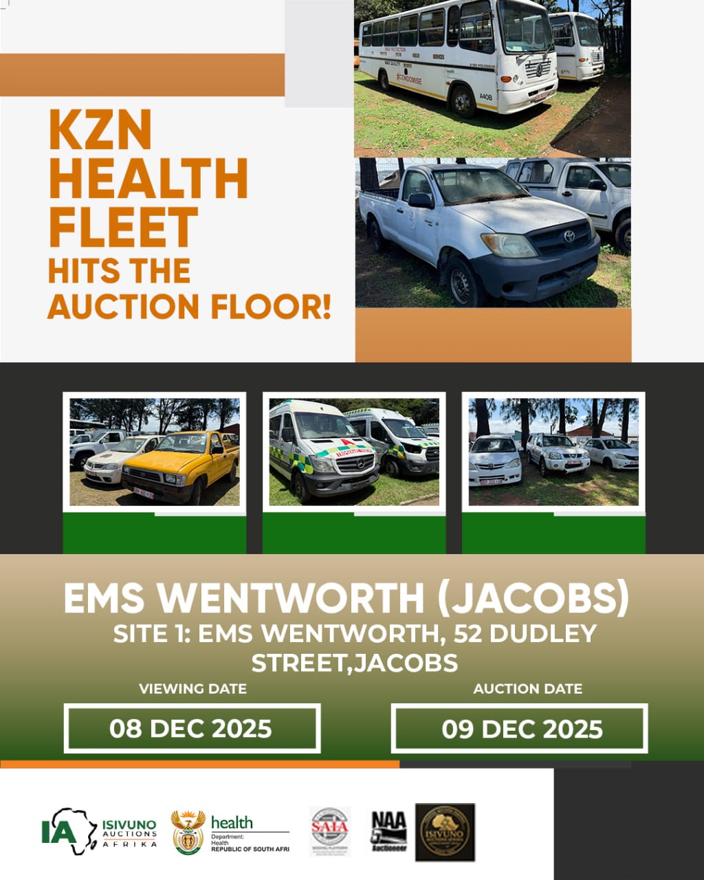 DISPOSAL OF ASSETS ON BEHALF OF THE KZN DEPARTMENT OF HEALTH