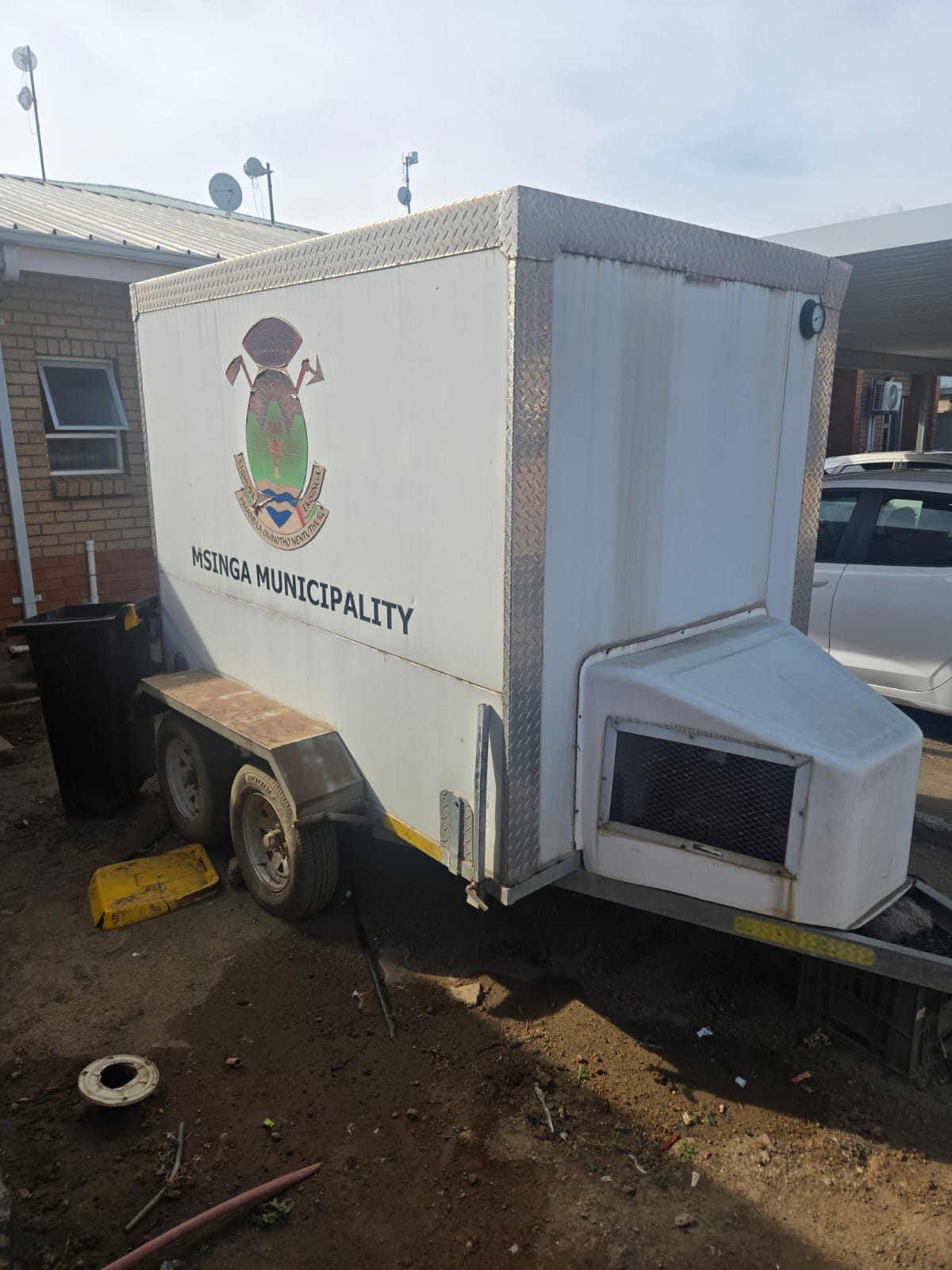 Msinga Municipality Enclosed Trailer — Front